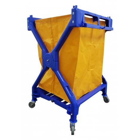 Commercial Folding X-Frame Laundry / Mail Cart image 0