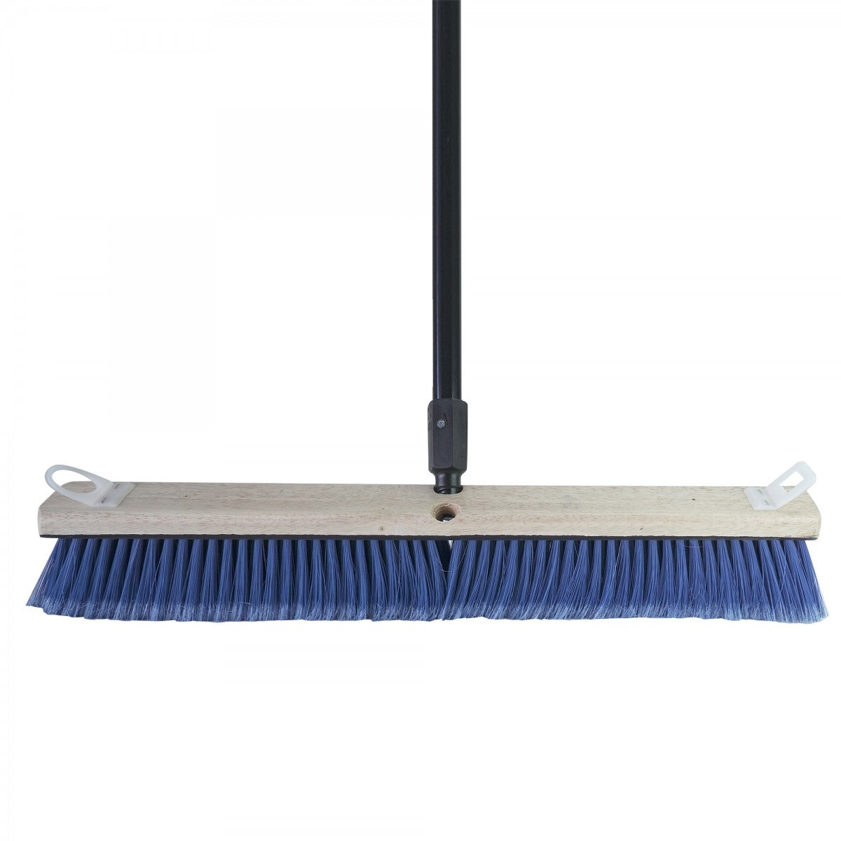 Side Clipped Fine Flagged Tip Push Broom – 54" Handle – Grey image 1