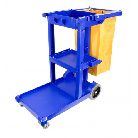 Janitor Cart With Front Casters & Non-Marking Rear Wheels image 0