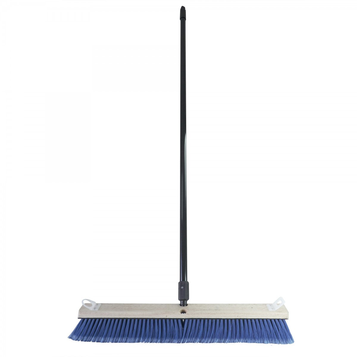 Side Clipped Fine Flagged Tip Push Broom – 54" Handle – Grey image 0