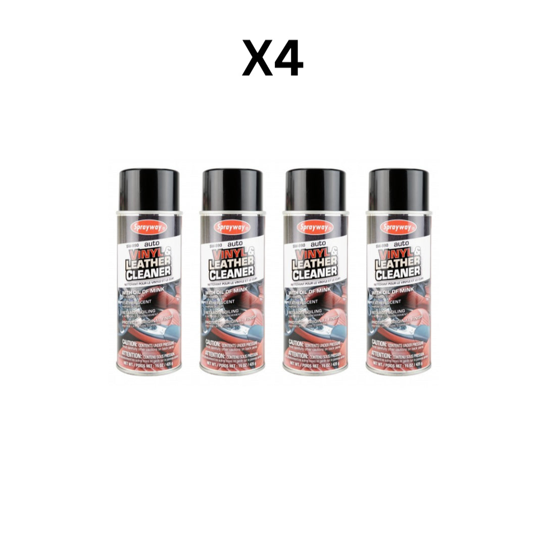 Sprayway Vinyl And Leather Cleaner (15 OZ) – Pack Of 4 image 0