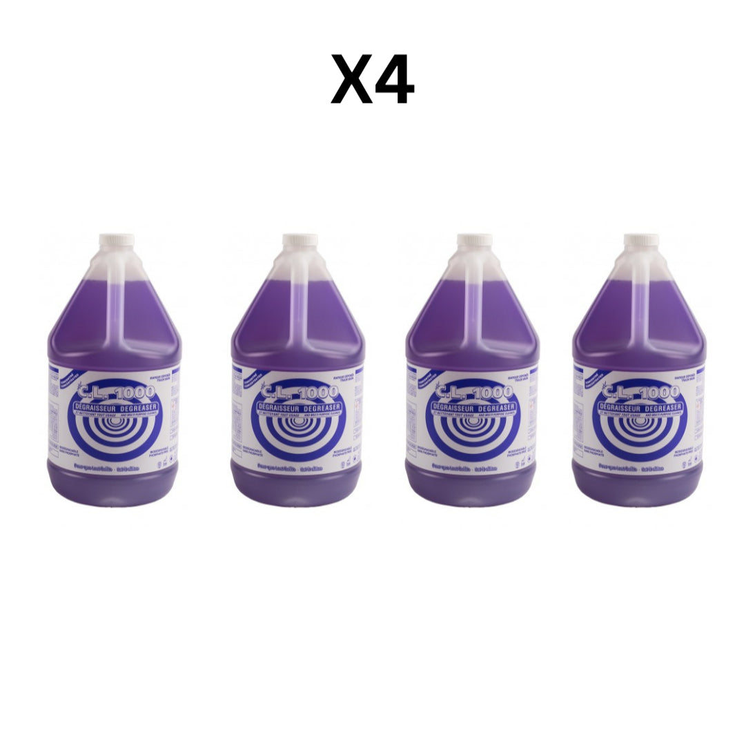 CL1000 Concentrated Degreaser & Multi-Purpose Cleaner (1.06 GAL) - Pack Of 4 image 0