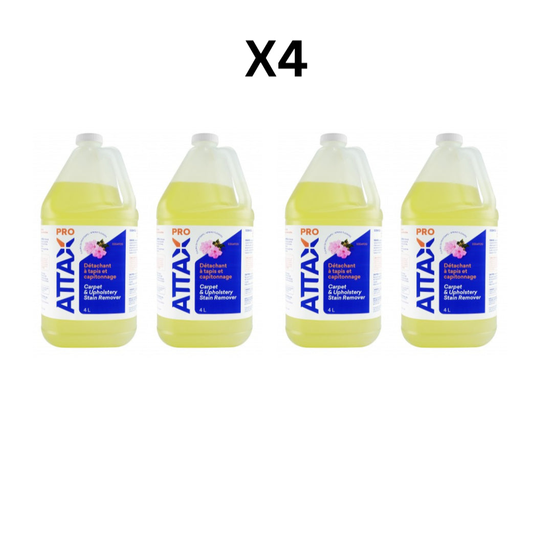 Attax Pro Carpet And Upholstery Stain Remover (4 L) - Pack Of 4 image 0