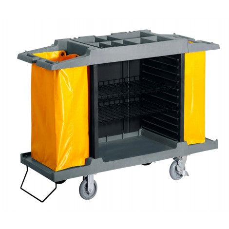 Heavy Duty Housekeeping Cart – High Capacity Storage image 0