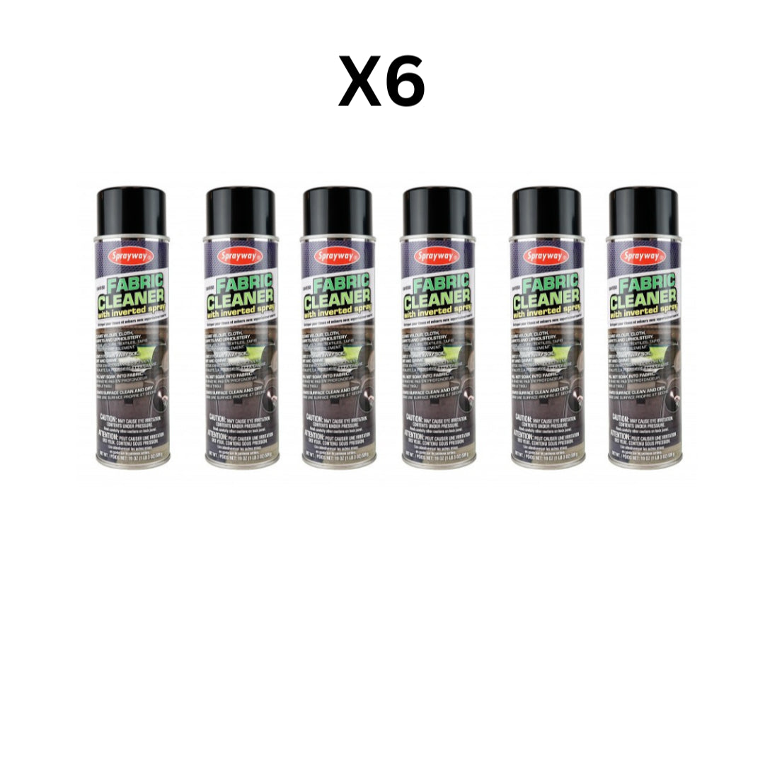 Sprayway Foam Fabric Cleaner – With Inverted Spray (19 OZ) – Pack Of 6 image 0
