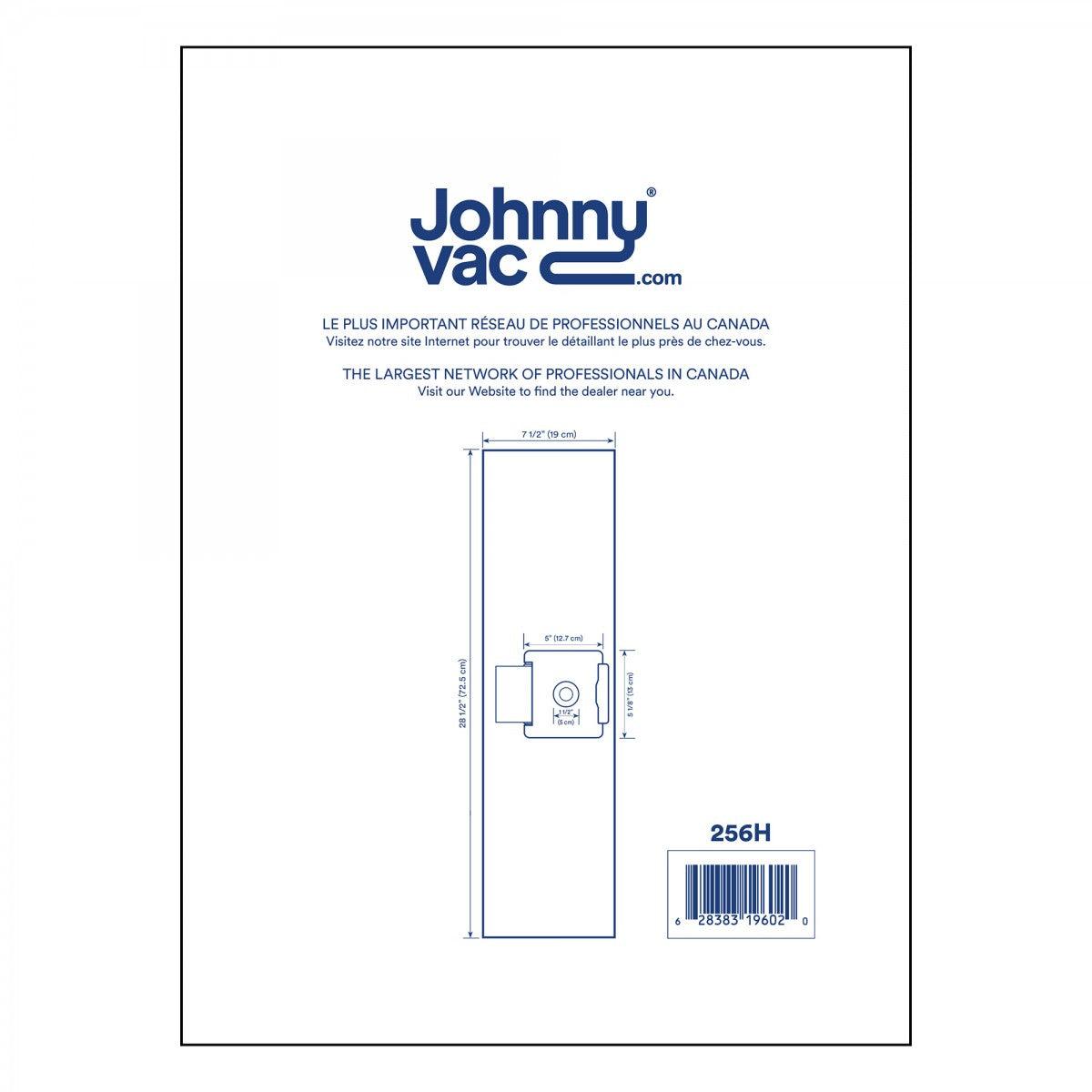 Johnny Vac HEPA Microfilter Bag For AS6 Vacuum - 5 Bags image 3