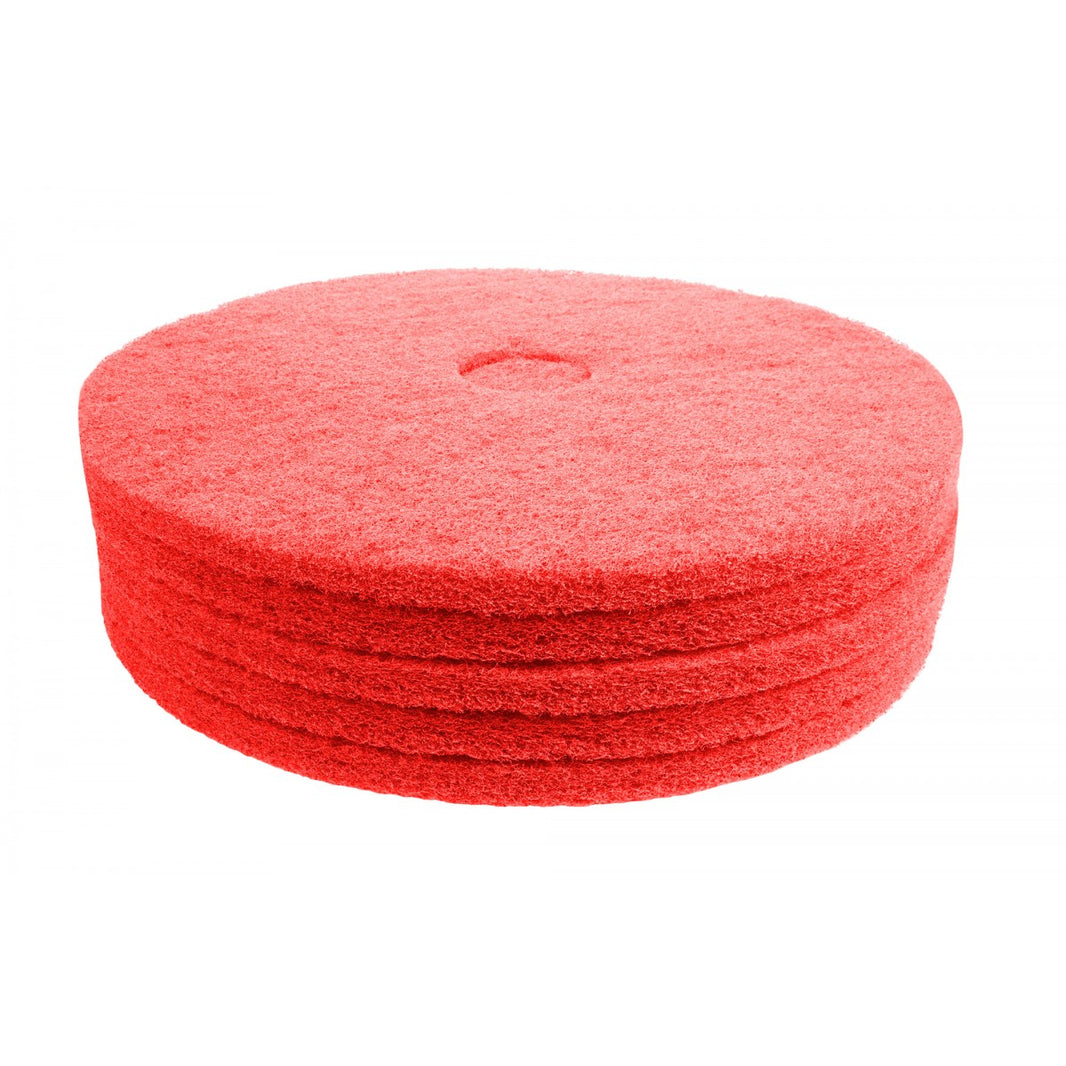 Johnny Vac Floor Machine Pads - Super Polish - 20" (50.9 CM) - Red - 5 PCS image 0