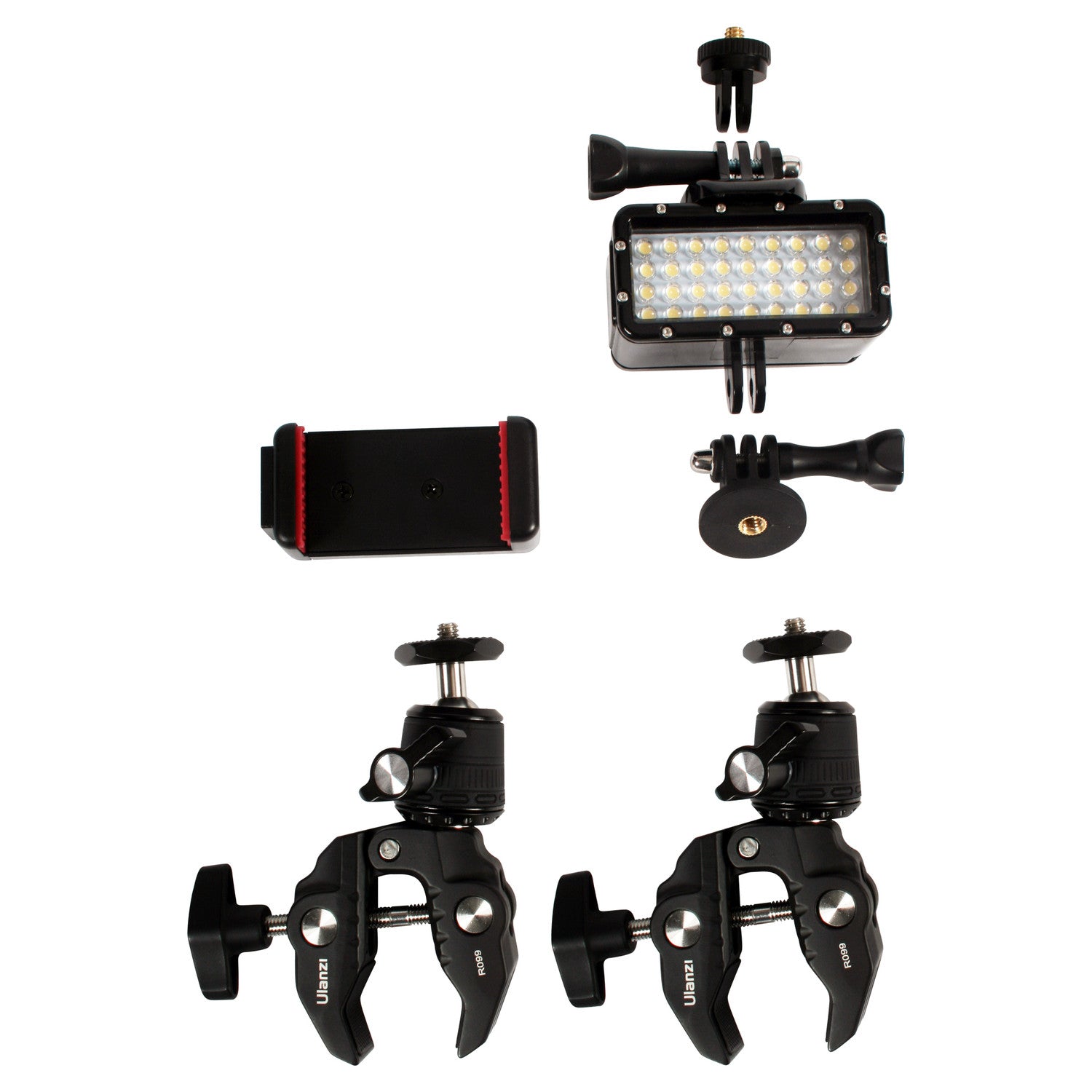 Centec 35 Foot High Reach Vacuum Attachment Kit with 3 Carbon Fiber Poles, Camera and Light