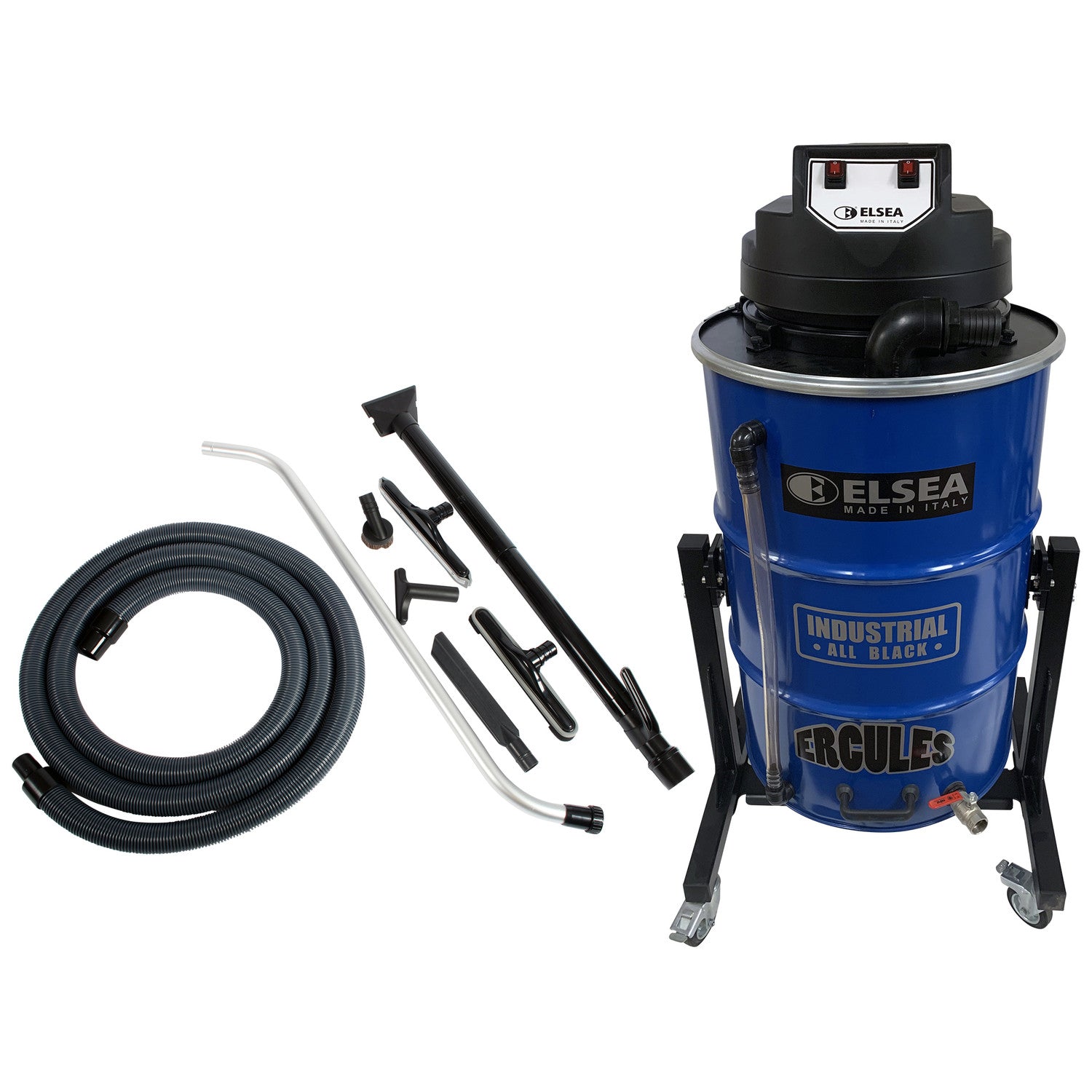 Centec Ercules High Volume Wet/Dry Two Motor 45 Gallon HEPA Commercial Vacuum with Accessories