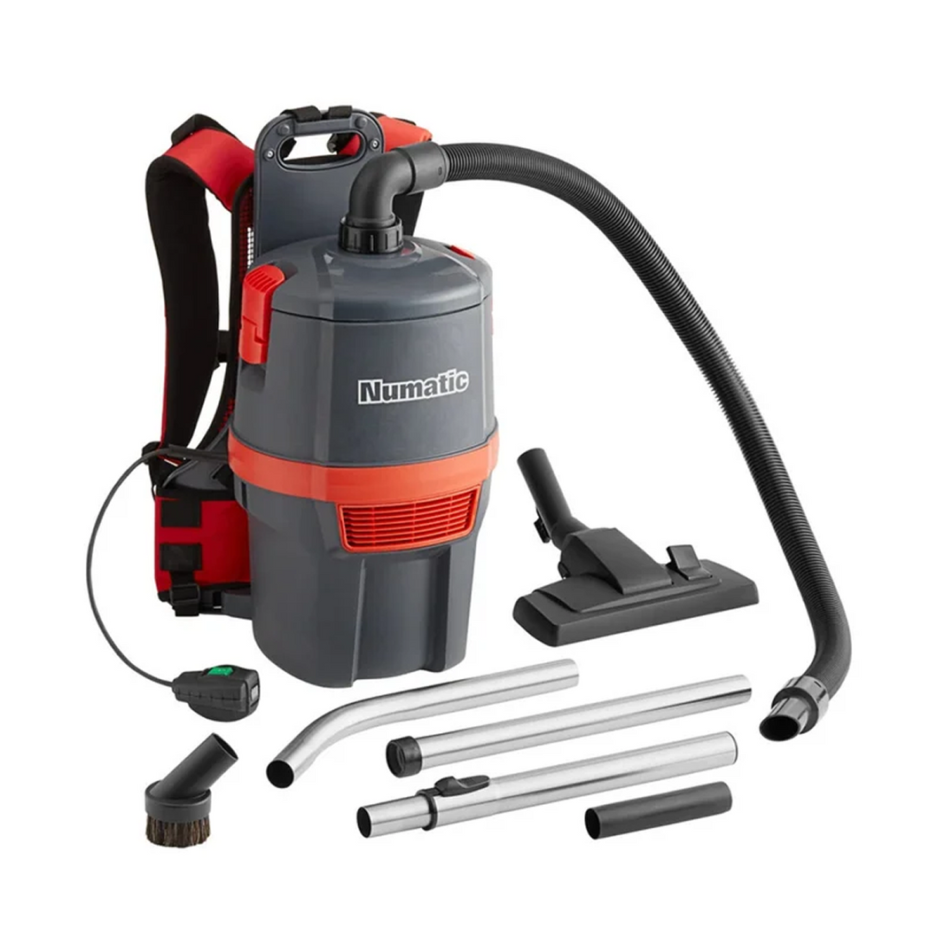 NaceCare RBV 150NX Cordless Backpack Vacuum with ASTB2 Floor Kit - 2 Batteries