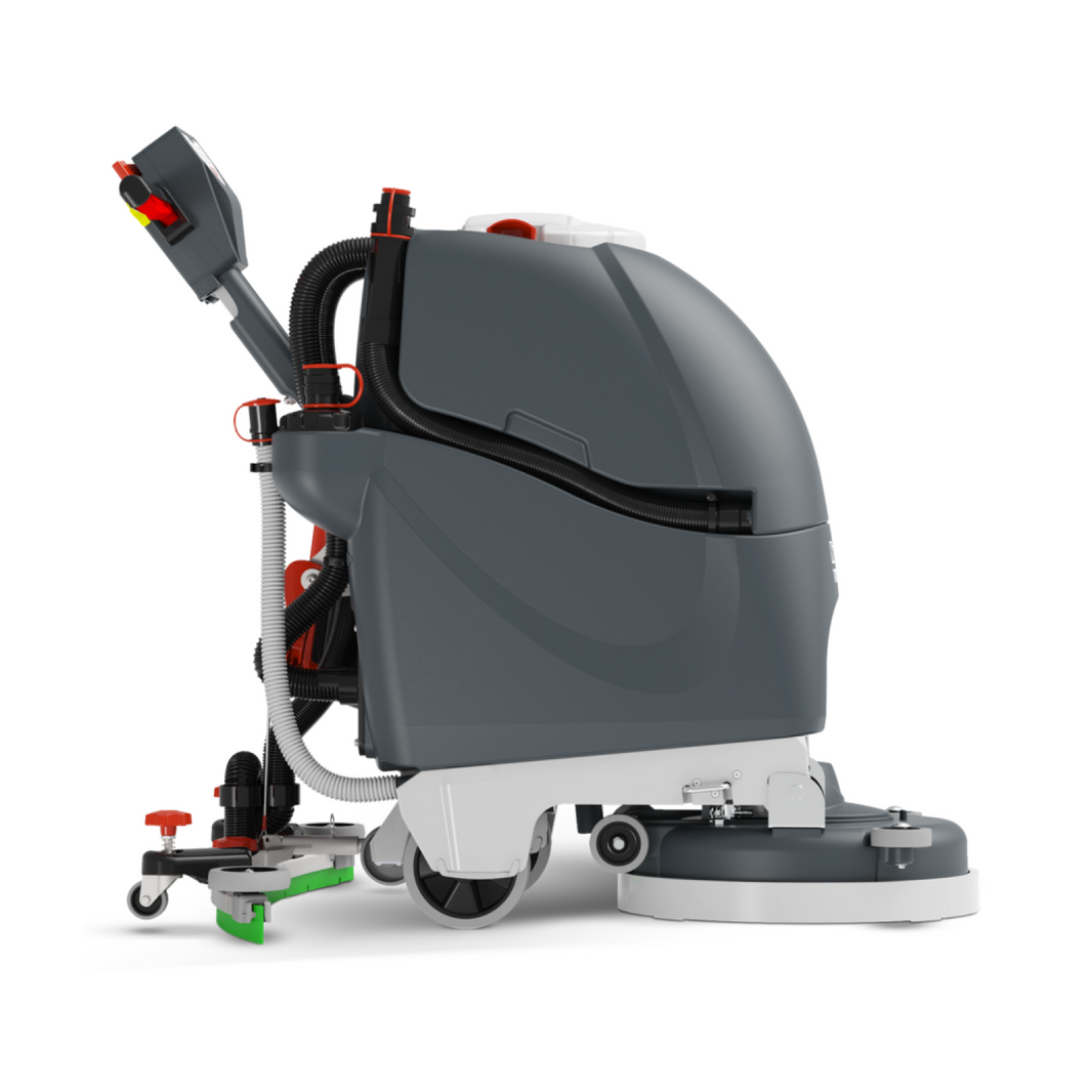 NaceCare TGB 817NX 17" Walk-Behind Floor Scrubber - 2 Batteries