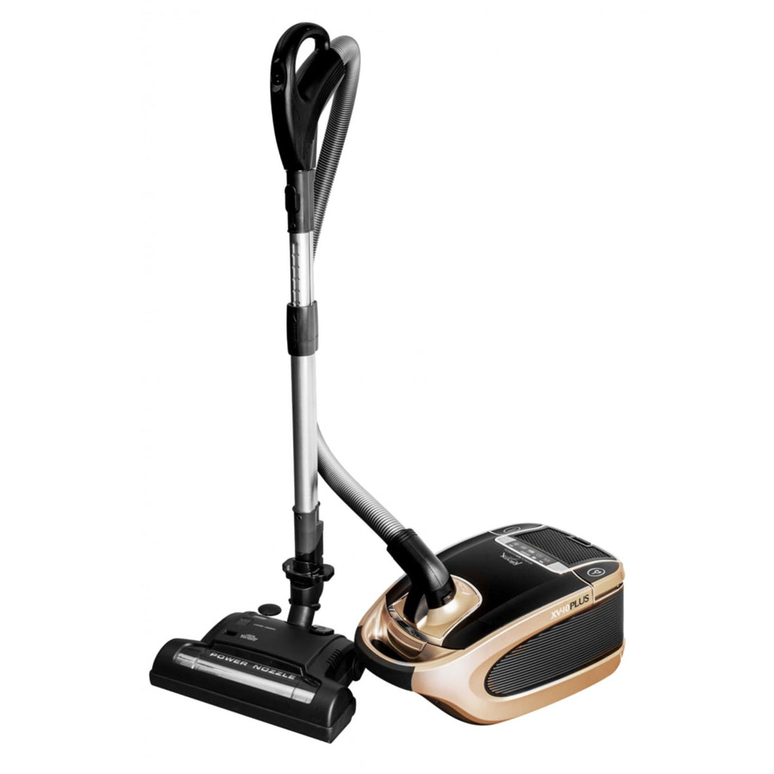 Johnny Vac Canister Vacuum Cleaner XV10PLUS - Power Nozzle with Height Adjustment - Digital Control - HEPA Filtration - Set of Brushes