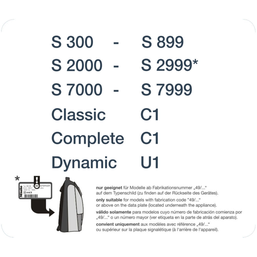 Miele HEPA Filter Set (2 Filters) SF-HA 30-2