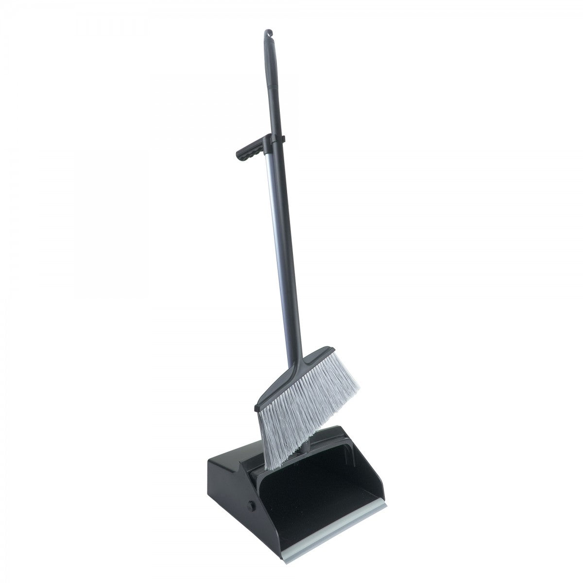 Long Handle Dustpan With Wheels And Mini Broom image 0