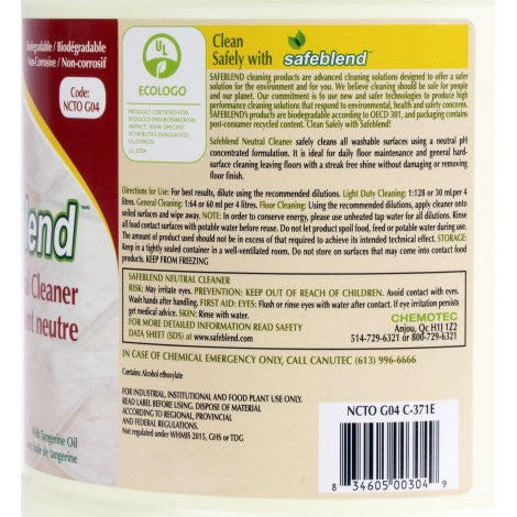 Safeblend Concentrated Neutral Cleaner (1.06 GAL) - Pack Of 4 image 1