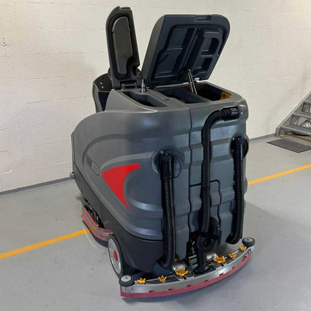 Johnny Vac JVC38HSSB Ride-On Autoscrubber with Side Brush