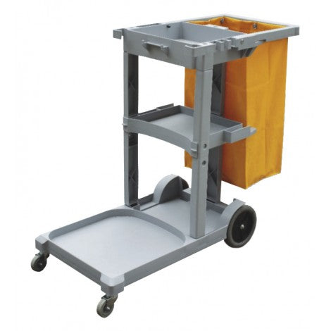 Janitor Cart With Front Casters & Non-Marking Rear Wheels image 0
