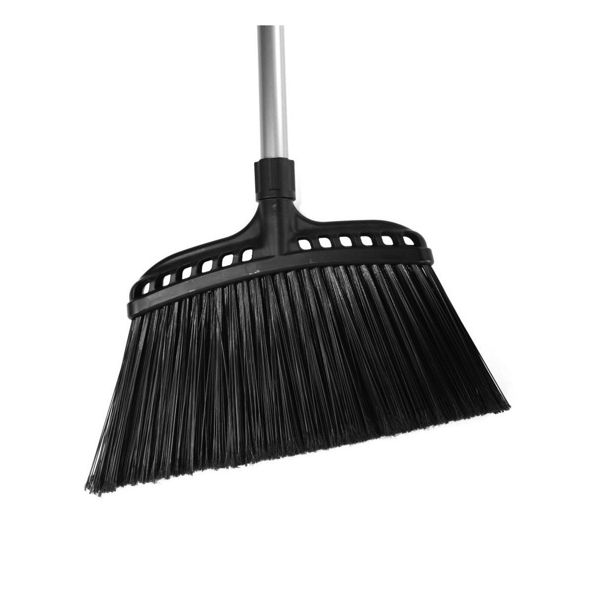 Angle Broom – 16" (40.6 CM) Cleaning Path With 48" (122 CM) – Black image 0