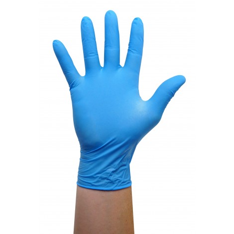Robust Nitrile Disposable Gloves - Large - 5 MM - Powder-Free - Box Of 100 image 2
