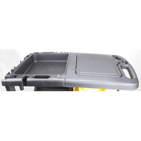 Janitor Cart With Front Casters & Non-Marking Rear Wheels image 2