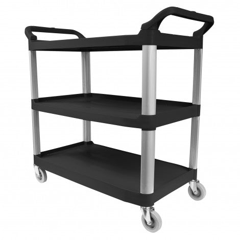 Service / Utility Cart – 3 Shelves – 4 Swivel Casters image 0