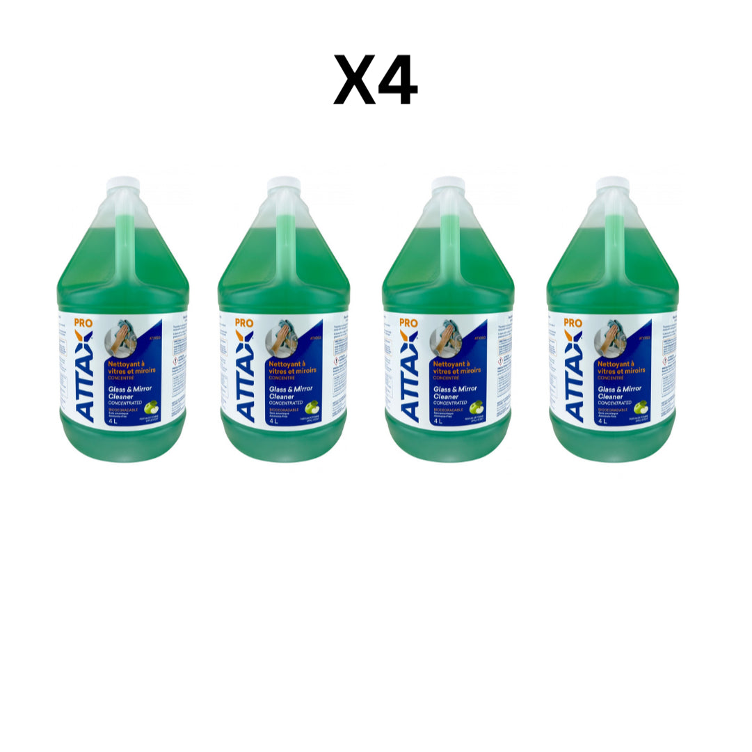 Attax Pro Glass & Mirror Cleaner (4 L) – Pack Of 4 image 0