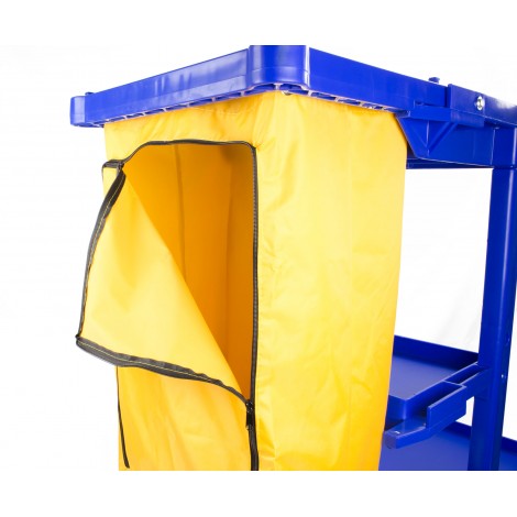 Janitor Cart With Front Casters & Non-Marking Rear Wheels image 2