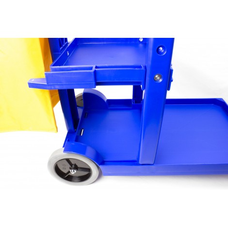 Janitor Cart With Front Casters & Non-Marking Rear Wheels image 3