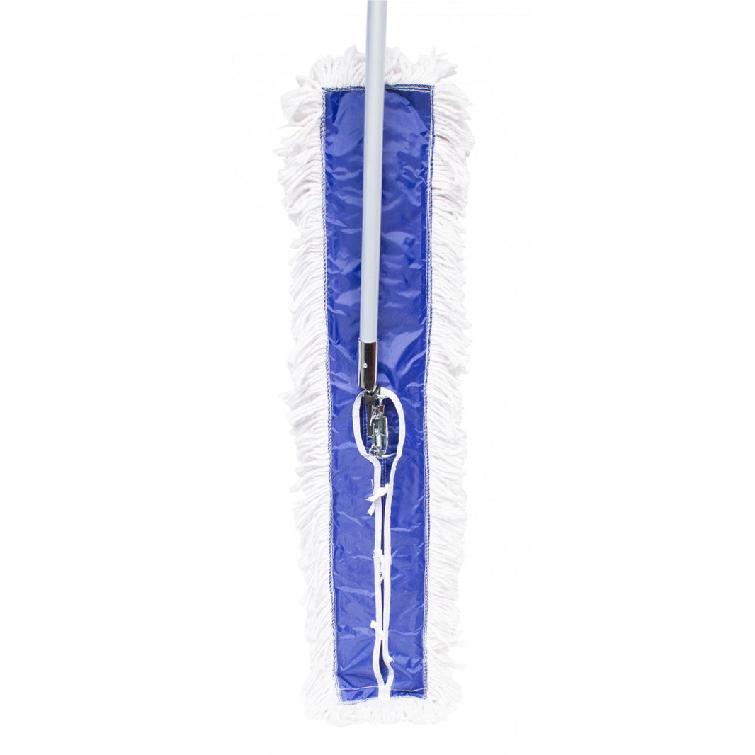 Dust Mop For Dry Floors – With 60" Handle – 24" (61 CM) – White image 1