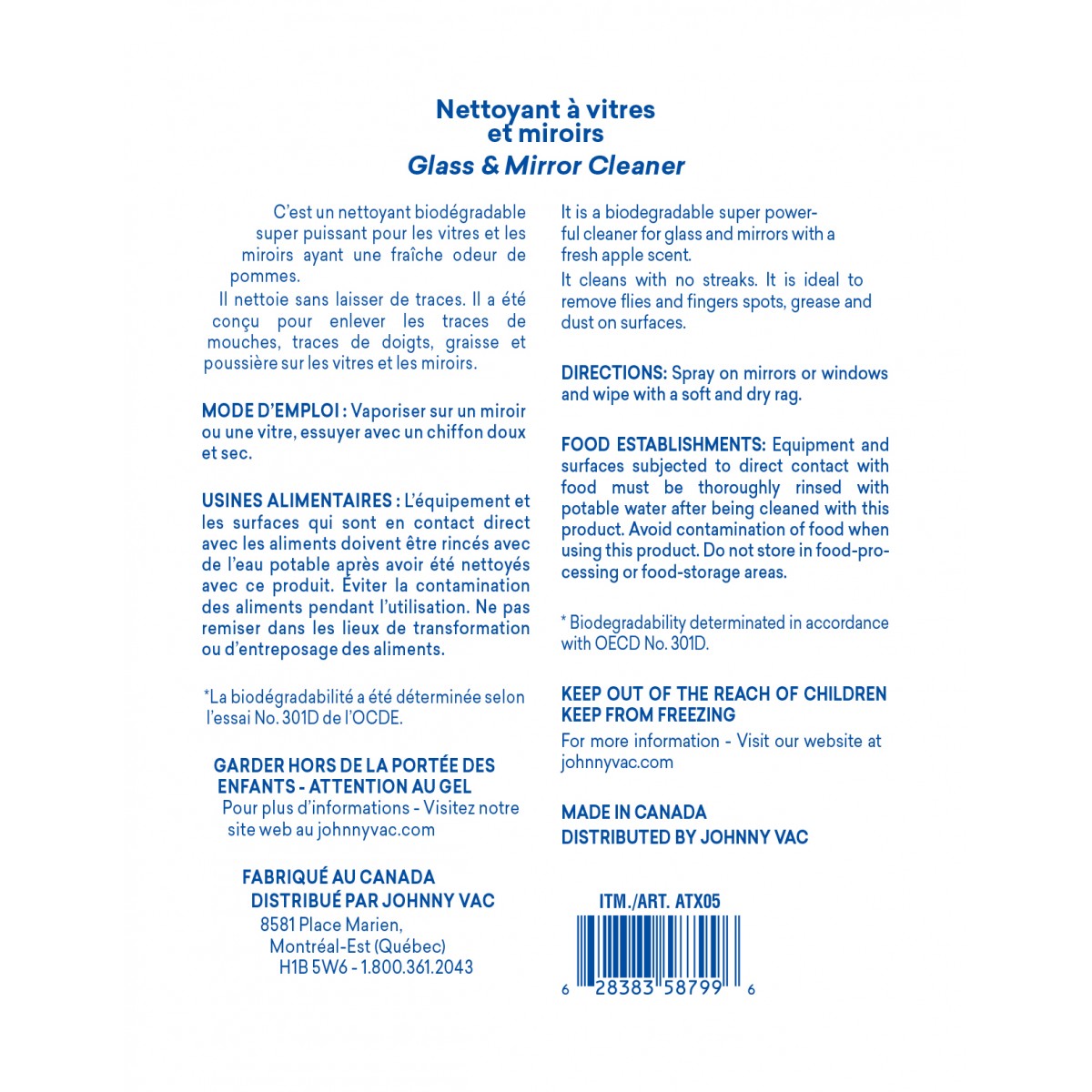 Attax Pro Glass & Mirror Cleaner (27 OZ) - Pack Of 6 image 1