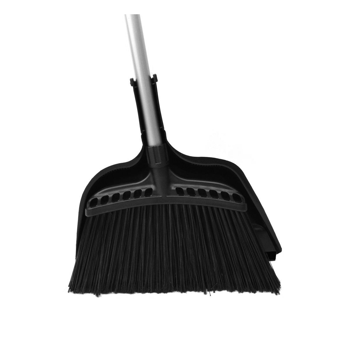 Combo – Angle Broom With 12" Dustpan – Black image 0